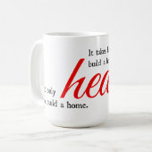 Herztypografie Kaffeetasse (Vorderseite Links)