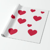 Herzumschlag Geschenkpapier (Ungerollt)