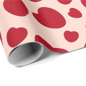Herzumschlagpapier Geschenkpapier (Rolleneckpunkt)