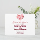 HerzValentine-Rote Rose Speichern Sie die Datumska Save The Date (Stehend Vorderseite)