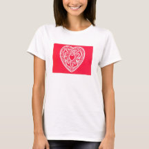 Herzvalentine-Schirm-T-Shirt
