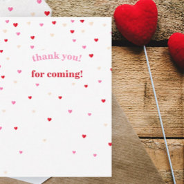 HerzValentine Theme Kinderdusche Danke Karte