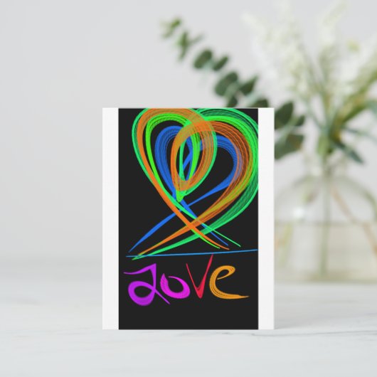 HerzValentinstag Feiertagskarte (Stehend Vorderseite)