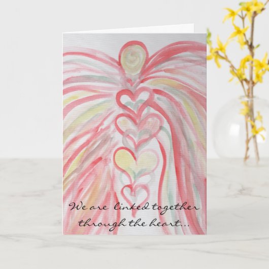 Herzverbindung Karte (Gelbe Blume)