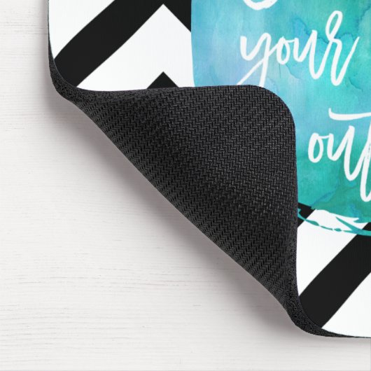 Herzvergnügen | Aqua Watercolor Mousepad (Ecke)