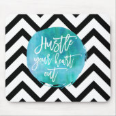 Herzvergnügen | Aqua Watercolor Mousepad (Vorne)