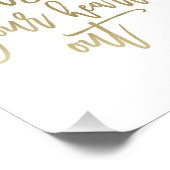 Herzvergnügen | Print in Weiß und Gold Fotodruck (Ecke)