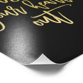 Herzvergnügen | Schwarz-Gold-Kunstdrucke Fotodruck (Ecke)