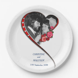 Herzverheiratung Pappteller