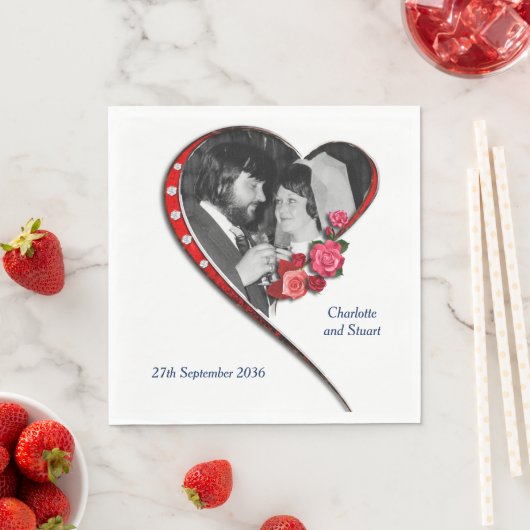 Herzverheiratung Serviette (Beispiel)