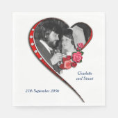 Herzverheiratung Serviette (Vorderseite)