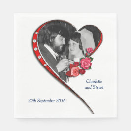 Herzverheiratung Serviette