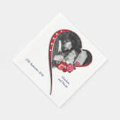 Herzverheiratung Serviette (Ecke)