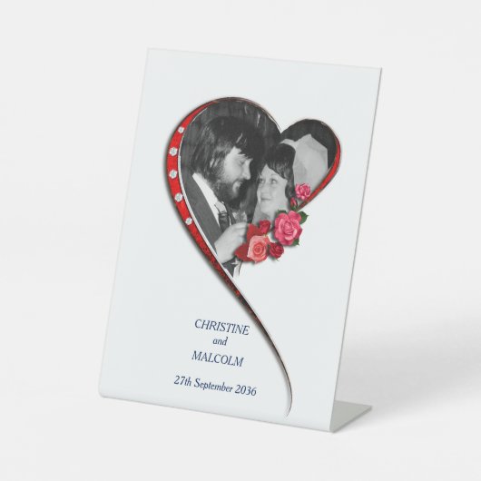 Herzverheiratung Sockelschild (Vorderseite)