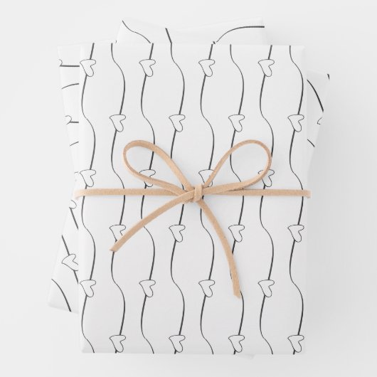 Herzverknüpfungen, Verlobung für die Hochzeit in W Geschenkpapier Set (Beispiel)