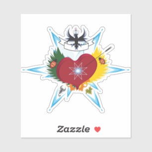 Herzverletzung durch Liebe Aufkleber