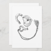 Herzverriegelungs- und -schloss-Karte (Vorne/Hinten)