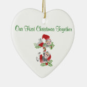 Herzverzierung mit Elfen Keramik Ornament (Rechts)