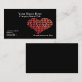 HerzVisitenkarte Visitenkarte (Vorne/Hinten)