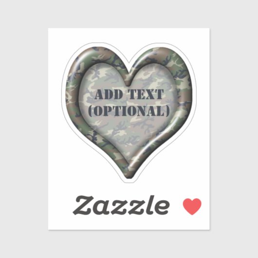 Herzwald Camouflage Aufkleber (Blatt)