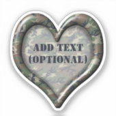 Herzwald Camouflage Aufkleber (Vorderseite)