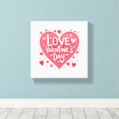 Herzwandkunst Leinwanddruck (Insitu (Holzboden))