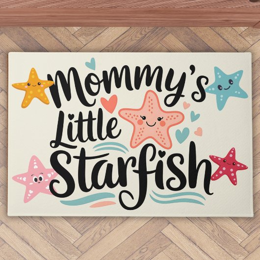 Herzwärmende Mommy's Little Starfish Fußmatte