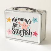 Herzwärmende Mommy's Little Starfish Metall Brotdose (Rückseite)