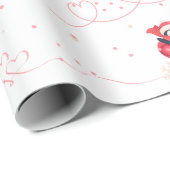 Herzwärmende Pinguine Weihnachten Geschenkpapier (Rolleneckpunkt)