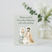 Herzwärmender religiöser Grußkarte Einladung (Stehend Vorderseite)