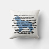 Herzwärmendes Hundebonat für Hundefreunde Kissen (Rückseite)