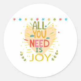 Herzwärmung Kid Redewendungen Design Runder Aufkleber