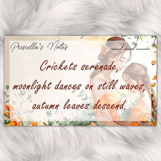 Herzwärmung Mutter und Tochter 10 Zoll x 6 Zoll Post-it Klebezettel