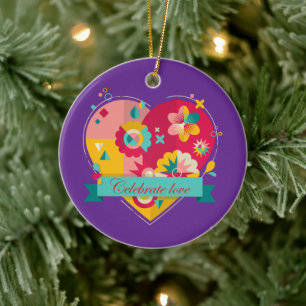 Herzwärmung und psychische Geschenke Keramik Ornament