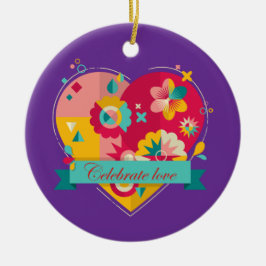 Herzwärmung und psychische Geschenke Keramik Ornament