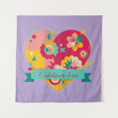 Herzwärmung und psychische Geschenke Wandteppich (Vorderseite)