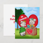 Herzwärmung Valentinstag-Karte der Freunde Feiertagskarte (Vorne/Hinten)