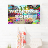Herzwärmung Willkommen Zuhause Labrador Retriever Banner (Insitu)