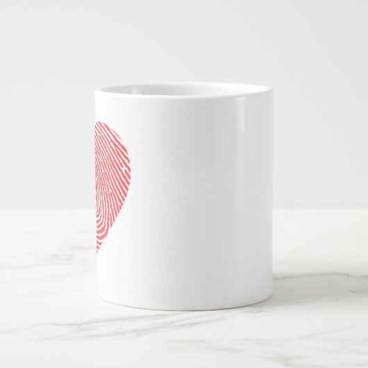 Herzwink Jumbo-Tasse (Vorderseite)