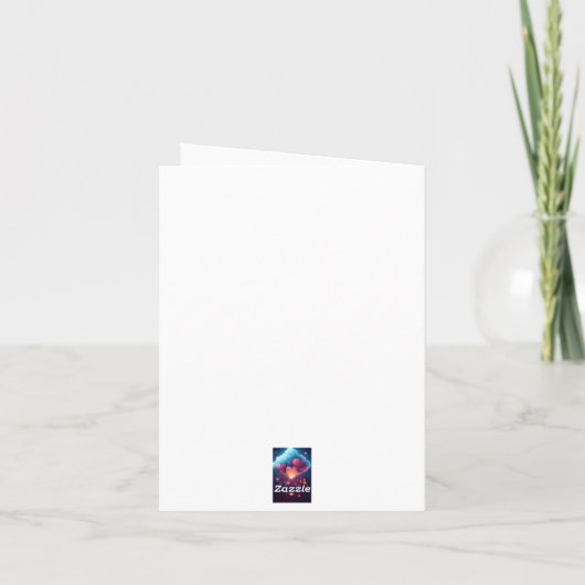 Herzwolke Dankeskarte (Rückseite)