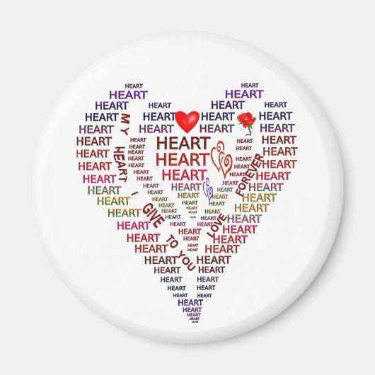 Herzwörter Magnet (Vorne)