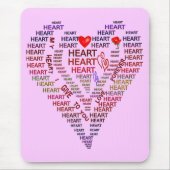 Herzwörter Mousepad (Vorne)