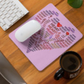 Herzwörter Mousepad