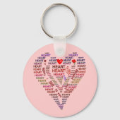 Herzwörter Schlüsselanhänger (Vorderseite)