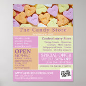 Herzwürze, Süßwaren Werbung Poster (Vorne)