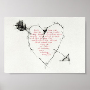 "Herzwurzeln " Poster