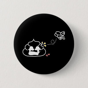 Herzzerbrochen Kack - Brootsch the PooPoo Button
