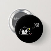 Herzzerbrochen Kack - Brootsch the PooPoo Button (Vorne & Hinten)