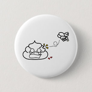 Herzzerbrochen Kack - Brootsch the PooPoo Button