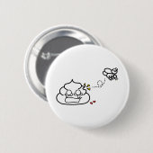 Herzzerbrochen Kack - Brootsch the PooPoo Button (Vorne & Hinten)